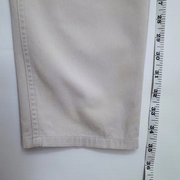 DKNYC Tapered Slim Fit Chino Khaki Pants in Neutral Beige - Picture 11 of 14